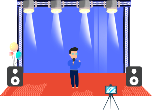 實(shí)景演播廳線(xiàn)上直播